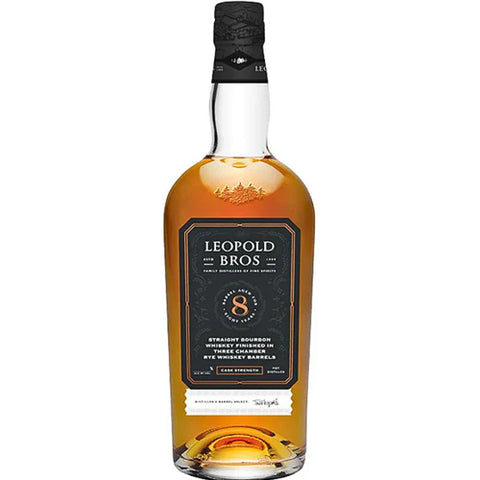 Leopold Bros 8 Year Old Cask Strength Straight Bourbon Whisky -750ml