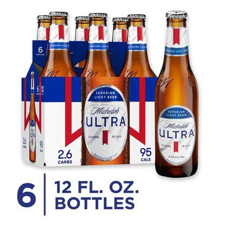 Michelob Ultra Bottles 6PK 12OZ – Elio's Wine Warehouse